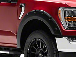 Bushwacker Forge Style Fender Flares; Front and Rear; Textured Black (21-25 F-150, Excluding Raptor)