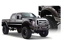 Bushwacker Cut-Out Fender Flares; Front; Matte Black (08-10 F-250 Super Duty)