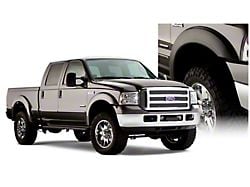 Bushwacker Extend-A-Fender Flares; Front and Rear; Matte Black (99-07 F-250 Super Duty)