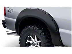 Bushwacker Pocket Style Fender Flares; Rear; Matte Black (99-10 F-250 Super Duty)