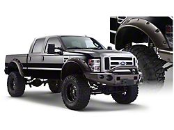 Bushwacker Cut-Out Fender Flares; Front; Matte Black (08-10 F-350 Super Duty SRW)