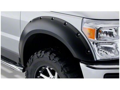 Bushwacker Pocket Style Fender Flares; Front and Rear; Matte Black (99-07 F-350 Super Duty SRW)