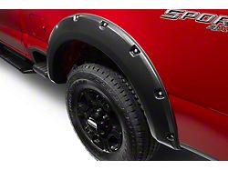 Bushwacker Pocket Style Fender Flares; Rear; Matte Black (23-24 F-350 Super Duty SRW)