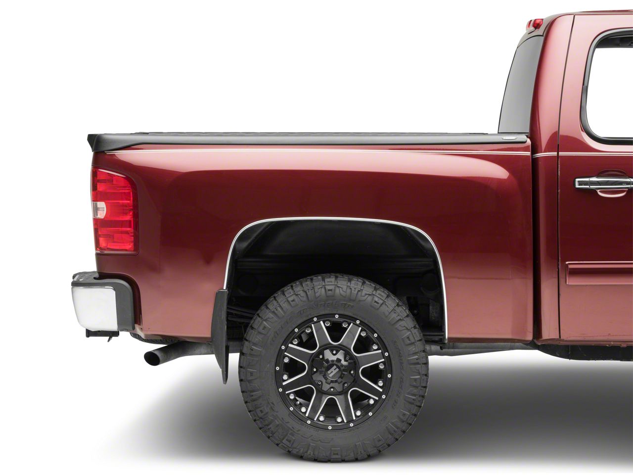 Bushwacker Silverado Oe Style Ultimate Bedrail Cap Matte Black S Silverado