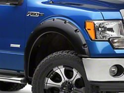 Bushwacker 1.50-Inch Pocket Style Fender Flares; Matte Black (09-14 F-150 Styleside, Excluding Raptor)