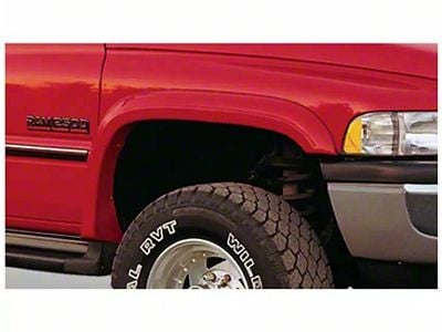 Bushwacker Extend-A-Fender Flares; Front; Matte Black (94-01 RAM 1500)