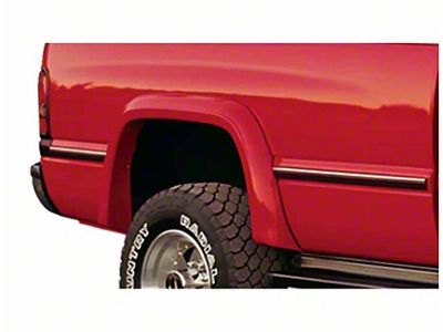 Bushwacker Extend-A-Fender Flares; Rear; Matte Black (94-01 RAM 1500)