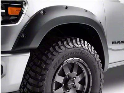 Bushwacker Forge Style Fender Flares; Front and Rear; Textured Black (94-01 RAM 1500)