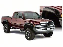 Bushwacker Pocket Style Fender Flares; Front and Rear; Matte Black (94-01 RAM 1500)