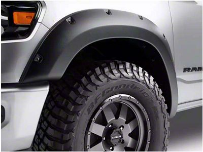 Bushwacker Forge Style Fender Flares; Front and Rear; Textured Black (94-02 RAM 2500)