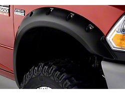 Bushwacker Pocket Style Fender Flares; Front and Rear; Flame Red (16-18 RAM 2500)