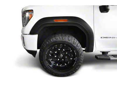 Bushwacker Extend-A-Fender Flares; Front and Rear; Matte Black (20-24 Sierra 2500 HD)