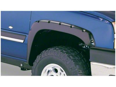 Bushwacker Pocket Style Fender Flares; Matte Black (01-06 Sierra 2500 HD)