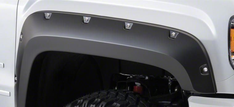 Bushwacker Sierra 2500 Pocket Style Fender Flares; Front And Rear 