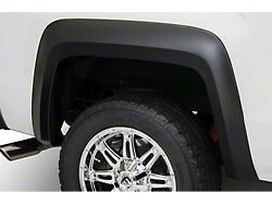 Bushwacker Extend-A-Fender Flares; Rear; Matte Black (15-19 Sierra 3500 HD SRW)