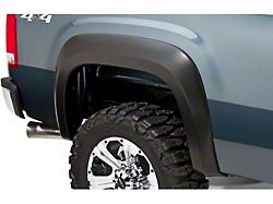 Bushwacker Extend-A-Fender Flares; Rear; Matte Black (07-14 Sierra 3500 HD)