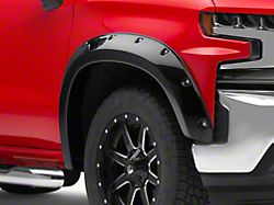 Bushwacker Pocket Style Fender Flares; Pre-Painted; Black (19-21 Silverado 1500; 2022 Silverado 1500 LTD)