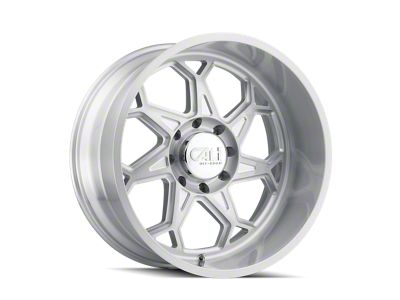 Cali Off-Road Sevenfold Brushed Milled 8-Lug Wheel; 20x12; -51mm Offset (01-06 Sierra 2500 HD)