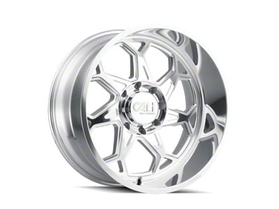 Cali Off-Road Sevenfold Polished 8-Lug Wheel; 24x12; -51mm Offset (01-06 Sierra 2500 HD)