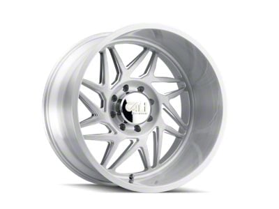 Cali Off-Road Gemini Brushed Milled 8-Lug Wheel; 24x14; -76mm Offset (01-06 Sierra 3500 HD SRW)