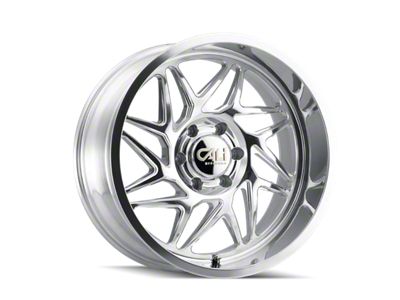 Cali Off-Road Gemini Polished 8-Lug Wheel; 22x12; -51mm Offset (01-06 Sierra 3500 HD SRW)