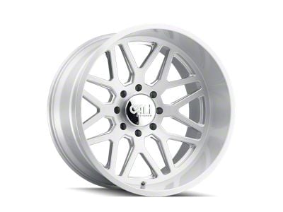 Cali Off-Road Invader Brushed Milled 8-Lug Wheel; 20x10; -25mm Offset (01-06 Sierra 3500 HD SRW)