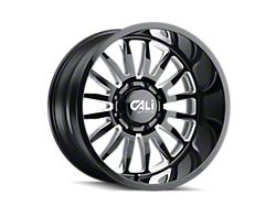 Cali Off-Road Summit Gloss Black Milled 8-Lug Wheel; 20x10; -25mm Offset (01-06 Silverado 3500 HD SRW)