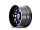 Cali Off-Road Summit Gloss Black Milled with Prism Blue 8-Lug Wheel; 20x10; -25mm Offset (03-09 RAM 2500)