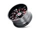 Cali Off-Road Summit Gloss Black Milled with Prism Red 8-Lug Wheel; 20x9; 0mm Offset (03-09 RAM 2500)