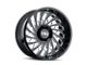 Cali Off-Road Switchback Gloss Black Milled 8-Lug Wheel; 20x12; -51mm Offset (03-09 RAM 2500)