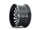 Cali Off-Road Switchback Gloss Black Milled 8-Lug Wheel; 20x12; -51mm Offset (03-09 RAM 2500)