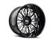 Cali Off-Road Vertex Gloss Black Milled 8-Lug Wheel; 24x14; -76mm Offset (03-09 RAM 2500)