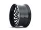 Cali Off-Road Switchback Gloss Black Milled 8-Lug Wheel; 20x10; -25mm Offset (03-09 RAM 3500 SRW)