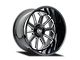 Cali Off-Road Auburn Gloss Black Milled 6-Lug Wheel; 20x10; -25mm Offset (04-08 F-150)