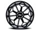 Cali Off-Road Auburn Gloss Black Milled 6-Lug Wheel; 20x10; -25mm Offset (04-08 F-150)