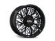 Cali Off-Road Crusher Gloss Black Milled 6-Lug Wheel; 22x10; -19mm Offset (07-13 Sierra 1500)