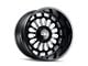 Cali Off-Road Paradox Gloss Black Milled 6-Lug Wheel; 24x14; -76mm Offset (07-13 Silverado 1500)