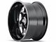 Cali Off-Road Sevenfold Gloss Black Milled 6-Lug Wheel; 24x12; -51mm Offset (07-13 Silverado 1500)