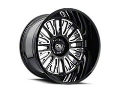 Cali Off-Road Vertex Gloss Black Milled 6-Lug Wheel; 26x14; -76mm Offset (07-13 Silverado 1500)