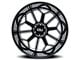 Cali Off-Road Auburn Gloss Black Milled 6-Lug Wheel; 20x10; -25mm Offset (07-14 Tahoe)