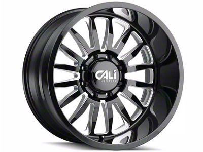 Cali Off-Road Summit Gloss Black Milled 6-Lug Wheel; 22x10; 0mm Offset (07-14 Yukon)