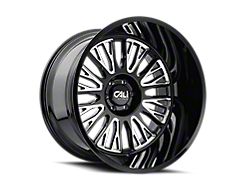 Cali Off-Road Vertex Gloss Black Milled 6-Lug Wheel; 26x14; -76mm Offset (07-14 Yukon)