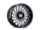 Cali Off-Road Switchback Gloss Black Milled 5-Lug Wheel; 20x12; -51mm Offset (09-18 RAM 1500)