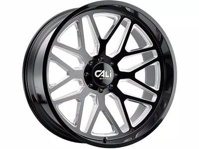 Cali Off-Road Invader Gloss Black Milled 6-Lug Wheel; 20x10; -25mm Offset (09-14 F-150)