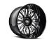 Cali Off-Road Vertex Black Milled 8-Lug Wheel; 22x12; -44mm Offset (10-18 RAM 3500 SRW)