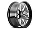 Cali Off-Road Invader Gloss Black Milled 6-Lug Wheel; 22x12; -51mm Offset (14-18 Sierra 1500)