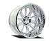 Cali Off-Road Auburn Polished 6-Lug Wheel; 22x12; -51mm Offset (14-18 Silverado 1500)