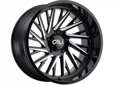 Cali Off-Road Purge Gloss Black Milled 6-Lug Wheel; 20x12; -51mm Offset (15-20 F-150)