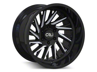 Cali Off-Road Purge Gloss Black Milled 6-Lug Wheel; 20x10; -25mm Offset (15-20 Yukon)