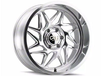 Cali Off-Road Gemini Polished Milled 6-Lug Wheel; 22x12; -51mm Offset (2024 Ranger)